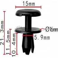 Клипса пластмассовая PATRON M8 C5H7W p370213 1425559293