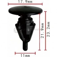 Клипса пластмассовая PATRON p370155 1425559474 IN D12QJ