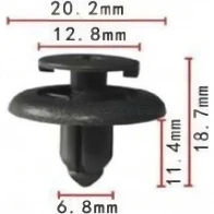Клипса пластмассовая PATRON p370109 6ZCA 2F7 1425559550