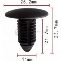 Клипса пластмассовая PATRON MSZD2 N 1425559436 p370096