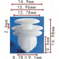 Клипса пластмассовая PATRON p370104 EEM8 393 1425559538
