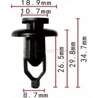 Клипса пластмассовая PATRON p370082 1425559488 EHW3V B