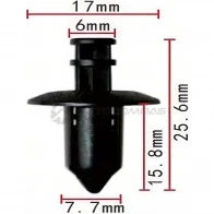 Клипса пластмассовая PATRON 1425559569 VVA TK5S p370145