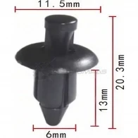Клипса пластмассовая PATRON 0L ZSE 1425559554 p370158