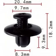 Клипса пластмассовая PATRON HI FXIR3 p370077 1425559472