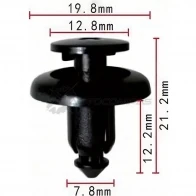 Клипса пластмассовая PATRON C XIZK4 p370037 1425559432