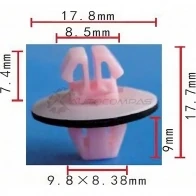 Клипса пластмассовая PATRON p370012 HC7S FJ 1425559503