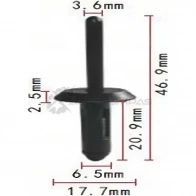 Клипса пластмассовая PATRON 1425559483 VRS6H C p370098
