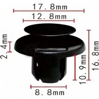 Клипса пластмассовая PATRON p370048 R 1I94 1425559475