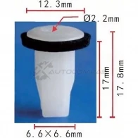 Клипса пластмассовая PATRON O XM1Q p370033 1425559461