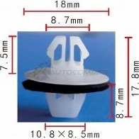 Клипса пластмассовая PATRON p370056 1425559528 QGC R91F