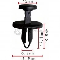 Клипса пластмассовая PATRON p370043 AV J61 1425559484