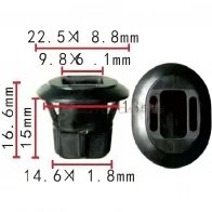 Клипса пластмассовая PATRON Q MKZYUW p371473 1425558208