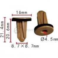Клипса пластмассовая PATRON H O81S p371472 1425558602