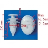 Клипса пластмассовая PATRON SPMKEB Z 1425558463 p371477