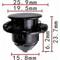 Клипса пластмассовая PATRON C2ABO R p371415 1425558160