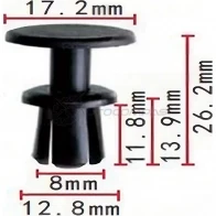 Клипса пластмассовая PATRON IX ORW p371407 1425558954