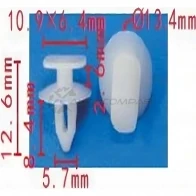 Клипса пластмассовая PATRON 1425559043 R5 LHI57 p371399