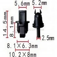 Клипса пластмассовая PATRON Z U0BC p371398 1425558914