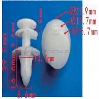 Клипса пластмассовая PATRON 1425558835 p371300 6ZM ET