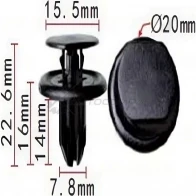 Клипса пластмассовая PATRON p371324 1425558968 WK9 AY