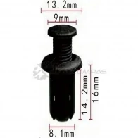 Клипса пластмассовая PATRON p371109 N1B 6Z6 1425558493