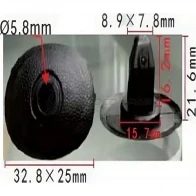 Клипса пластмассовая PATRON p371135 T ANE2Q 1425558704