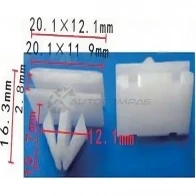 Клипса пластмассовая PATRON 5V1 JQJZ p371159 1425558864