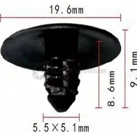 Клипса пластмассовая PATRON DKXF 65 p370991 1425558594