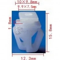Клипса пластмассовая PATRON 1425558082 YFJK8X 4 p371065