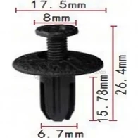 Клипса пластмассовая PATRON MU2SM H p370788 1425558224