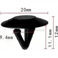 Клипса пластмассовая PATRON 1 OZU5 p370773 1425558368