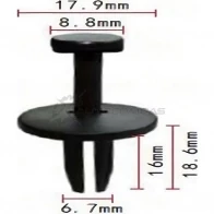 Клипса пластмассовая PATRON M M59J6W p370769 1425558170