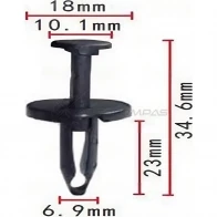 Клипса пластмассовая PATRON P9UV P51 1425558958 p370746
