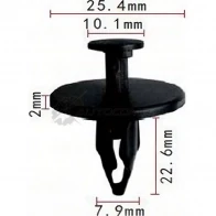 Клипса пластмассовая PATRON p370745 L MJ9G 1425558869