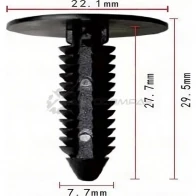 Клипса пластмассовая PATRON p370755 1425558791 02X L38