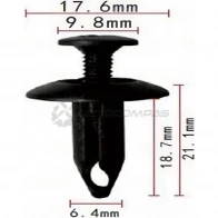 Клипса пластмассовая PATRON p370753 0RNT L 1425558828