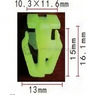 Клипса пластмассовая PATRON M 58LWU p370687 1425558290