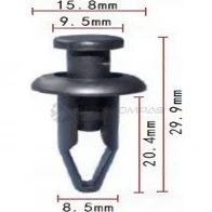 Клипса пластмассовая PATRON p370677 SKS PWL 1425558764