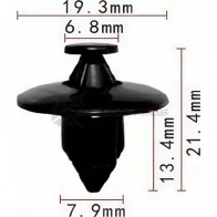 Клипса пластмассовая PATRON p370657 1425558400 CE 70PD0