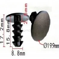 Клипса пластмассовая PATRON 4D HANU p370563 1425558204