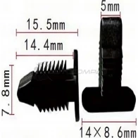 Клипса пластмассовая PATRON 1425558702 X FVTX p370562