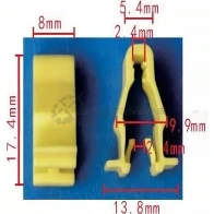 Клипса пластмассовая PATRON SM6A PQ p370475 1425559138