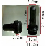 Клипса пластмассовая PATRON 1425559372 p370503 3 V45S86