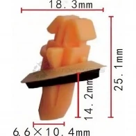Клипса пластмассовая PATRON OLBQ AF p370491 1425559281
