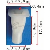 Клипса пластмассовая PATRON p370454 1425559176 CPO UGQ