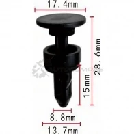 Клипса пластмассовая PATRON I5 BDT p370452 1425559397