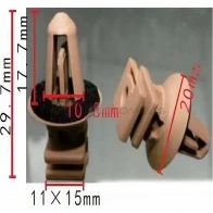 Клипса пластмассовая PATRON M3O OG p370460 1425559166