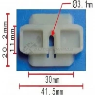 Клипса пластмассовая PATRON p370458 4D KME 1425559378