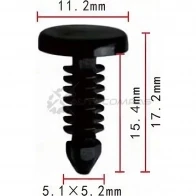 Клипса пластмассовая PATRON p370429 ES WX6B 1425559158